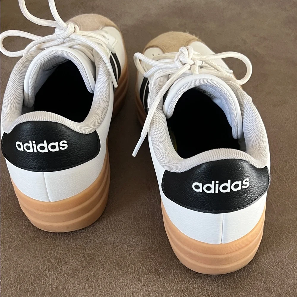 Adidas  White and Tan Sneakers - Picture 6 of 6